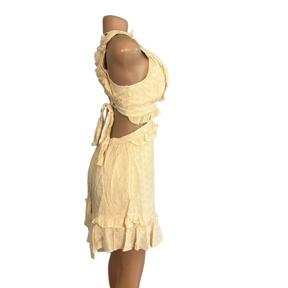 3/$30 🍂 Mable Iliana Embroidery Back Lace Up Dress Taupe - Picture 6 of 10